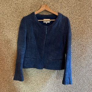 Blue cropped jacket